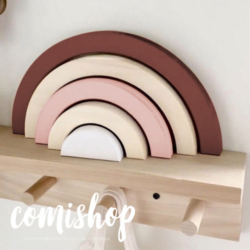 北欧同步发售实木儿童房装饰摆件