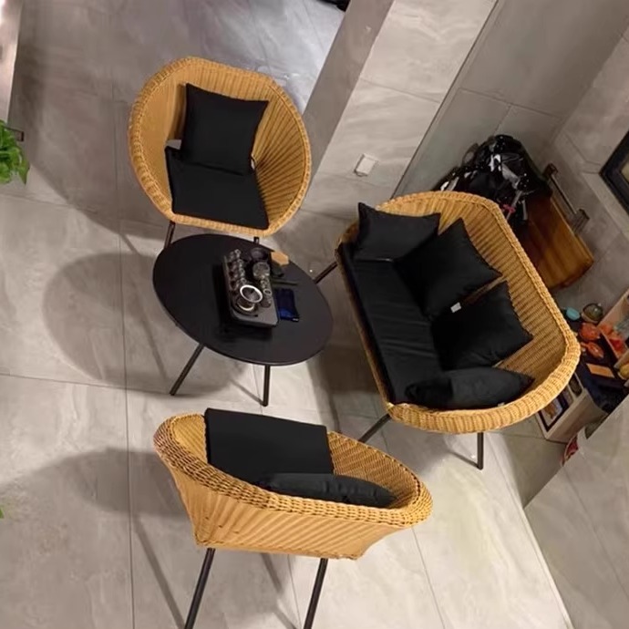 户外藤编沙发庭院阳台露天