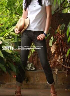 复古修身1225C3WPBL牛仔裤后腰印标有小码0.4KG