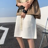 2024夏季休闲裤潮流运动短裤百搭日系男简约原宿五分裤潮dk88p30，男装休闲裤，星座204-6