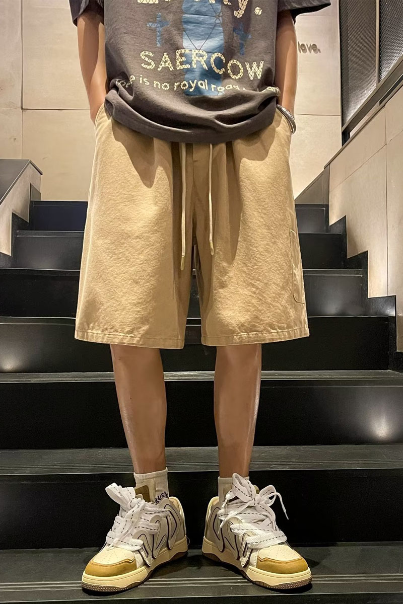 2024夏季宽松ins潮牌五分裤原宿男百搭工装休闲短裤dk080p30,男装休闲裤,星座204-6