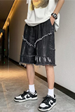 2023夏季原宿男日系休闲牛仔短裤简约气质文艺五分裤dk6656p45，男装牛仔裤，星座204-6