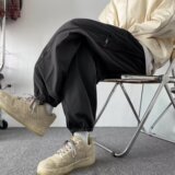 春季美式直筒拉链休闲防水工装冲锋裤男高街运动裤潮k1176p50，男装休闲裤，星座204-6