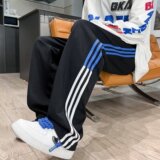 休闲裤男2023秋季3条杆休闲运动裤百搭宽松直筒卫裤k09p35，男装休闲裤，星座204-6