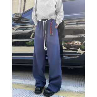 秋季新款阔腿卫裤显瘦百搭加长直筒休闲运动裤k523 p45