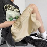 2024夏季冰丝运动宽松休闲短裤侧拉链拼接工装五分裤潮dk6813p35，男装休闲裤，星座204-6