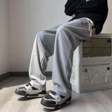 大码直筒裤男秋季潮牌运动长裤男美式百搭宽松休闲卫裤k207p35，男装休闲裤，星座204-6