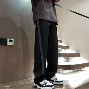 秋季薄款宽松直筒裤美式潮牌休闲长裤运动裤男潮k023 p40图片