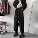 春季美式直筒拉链休闲防水工装冲锋裤男高街运动裤k1176p50，男装休闲裤，星座204-6