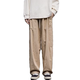 wassuphappy藏青色工装裤子男款夏季潮牌直筒运动裤阔腿休闲长裤，男装休闲裤，星座204-6