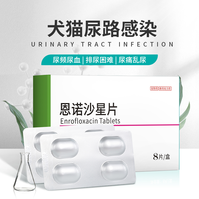宠物恩诺沙星片猫咪泌尿系统药