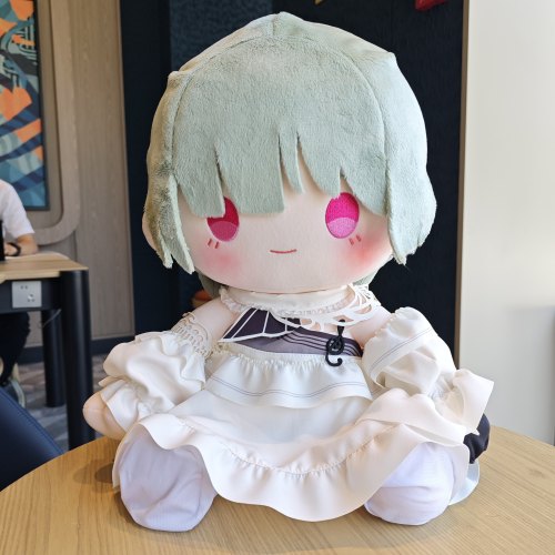 同人周边弗洛洛白裙棉花娃娃送人礼物坐姿Phrolova抱枕约40cm
