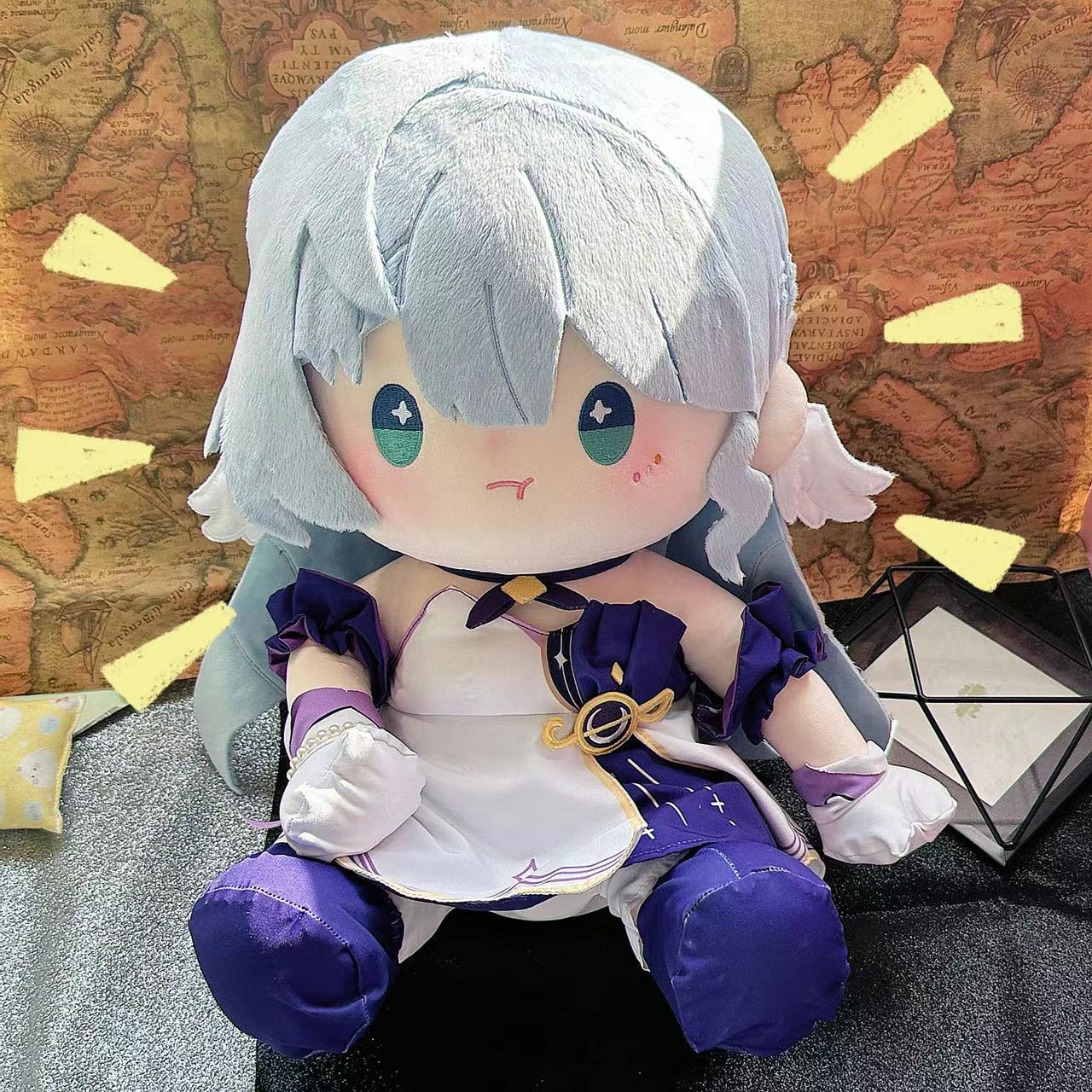 铁道星穹知更鸟崩棉花娃娃同谐家族坏同人周边礼物坐姿抱枕约40cm
