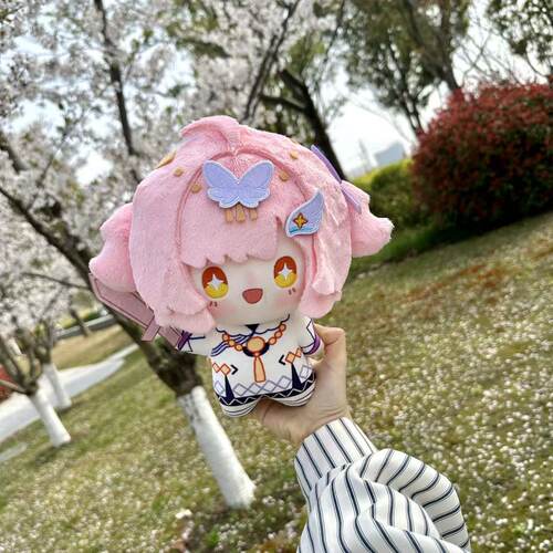 同人周边爱弥斯棉花娃娃送人礼物印花努努体抱枕高约25cm