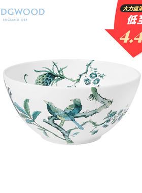 【大力度清库存】Wedgwood威基伍德JC翠玉凤凰白色20cm骨瓷大汤碗