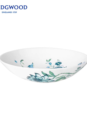 英国Wedgwood威基伍德 Jasper conran翠玉凤凰白色22cm骨瓷大果盘