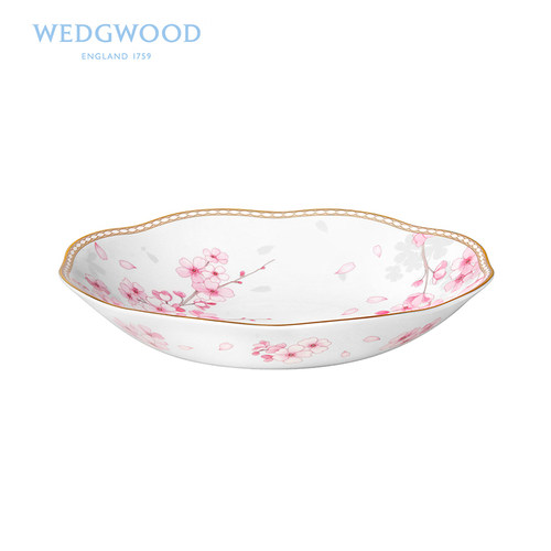 WEDGWOODSPRING荷叶边骨瓷深盘