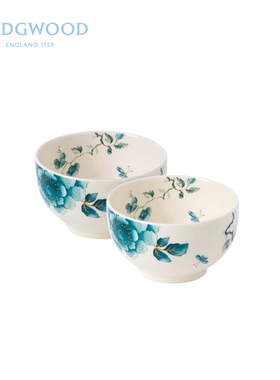 Wedgwood威基伍德Blue Bird蓝鸟11cm饭碗/汤碗两只装 国风碗具组