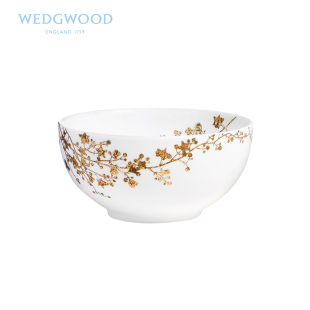 WEDGWOOD王薇薇Vera 大号饭碗麦片碗 Wang灿金花园骨瓷14.5cm汤碗
