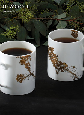 礼盒装WEDGWOOD威基伍德王薇薇VeraWang灿金花园骨瓷马克杯家用杯