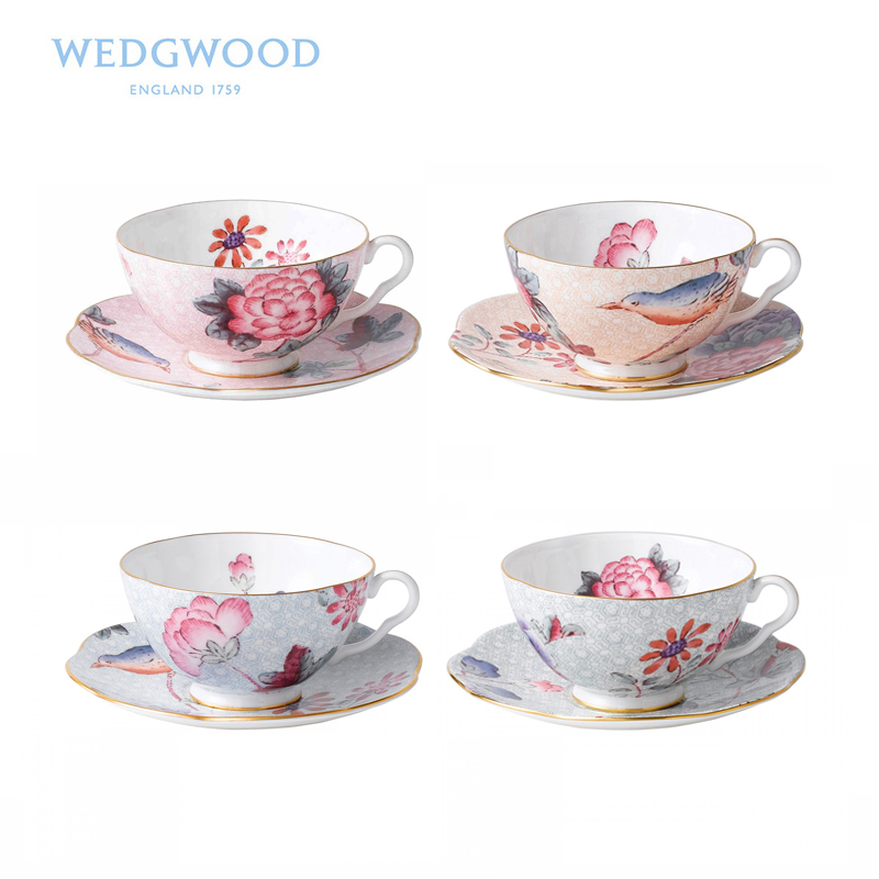 Wedgwood骨瓷杜鹃礼盒装茶具套装