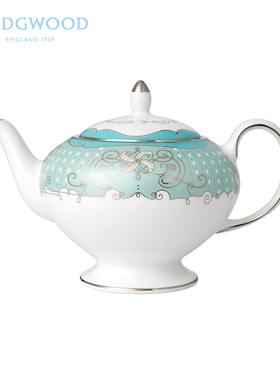 英国Wedgwood Psyche系列赛姬之恋蓝色骨瓷茶壶 500ml