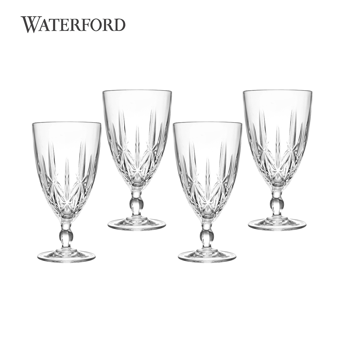 Waterford水晶玻璃闪烁冷饮杯4只