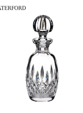 Waterford沃特福德Lismore鉴赏家17cm水晶玻璃酒瓶醒酒器威士忌杯