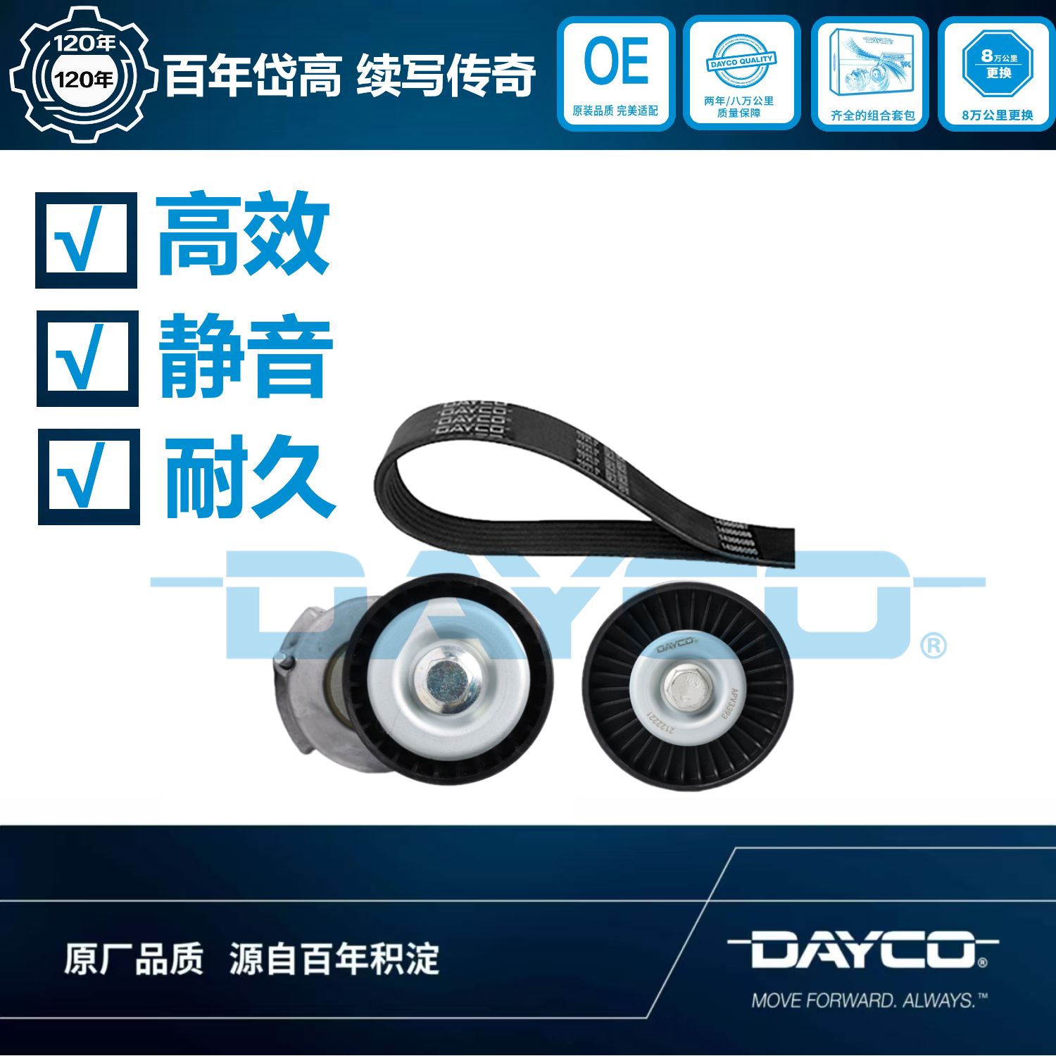 KPV989发电机皮带涨紧轮套装大众波罗POLO劲情劲取宝来朗逸晶锐
