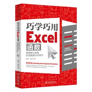 正版 巧学巧用Excel函数：掌握核心技能 北京大学出版 书籍 9787301331712 社 秒变数据分析高手