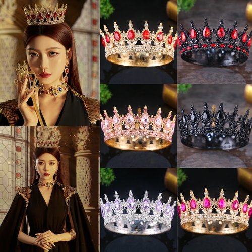 新娘皇冠头饰镶钻演出cos礼服高