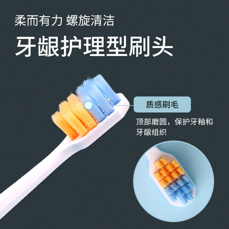 4只科丽尔839创意简约成人护理型牙刷家用小头柔顺绵柔刷丝牙刷