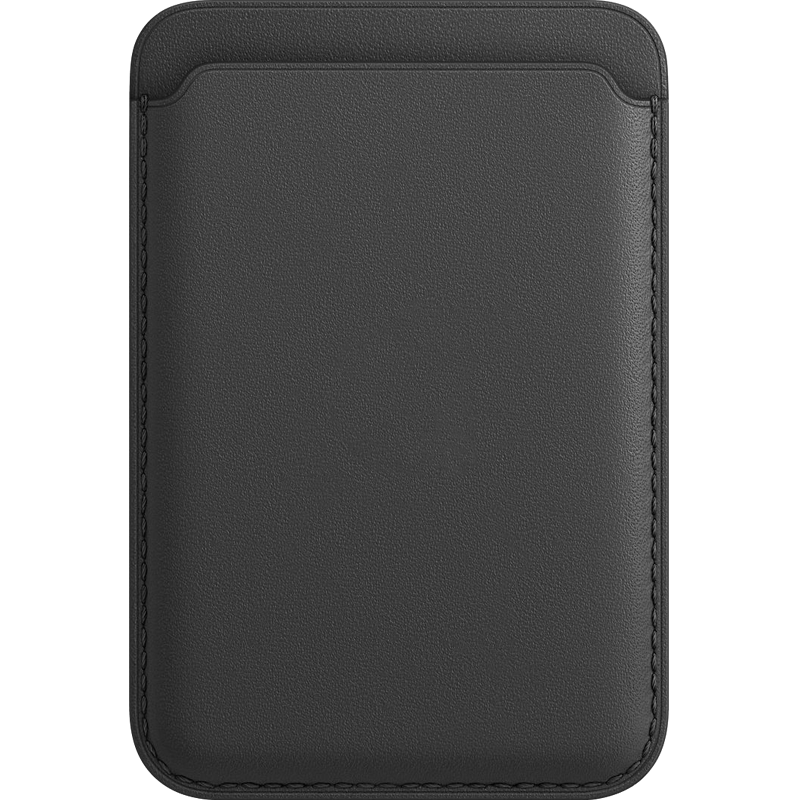 适用于iPhone12皮革卡包MagSafe真皮卡包iPhone 12 Pro Max手机套5g苹果12磁吸配件mini头层牛皮磁吸卡套/壳
