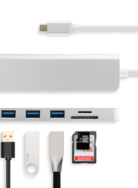 USB-C拓展坞适用微软Surface Go4平板笔记本转换器surface book3扩展坞转接头USB3.0连键盘网线U盘HDMI分线器