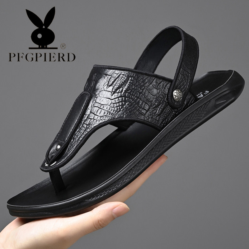 凉鞋男夹趾休闲两穿人字凉拖鞋子