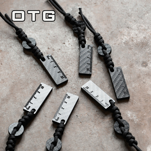 拾月战术 碳纤维自欺欺人尺 EDC玩物创意尺子搞笑恶搞