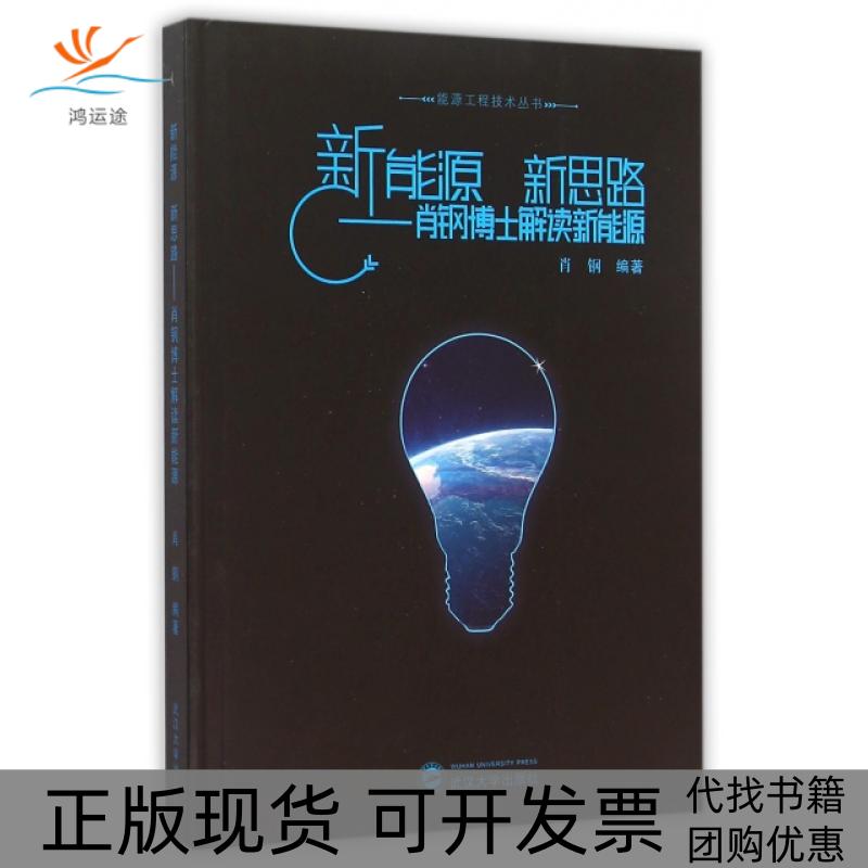 【正版书包邮】能源工程技术丛书新能源新思路肖钢博士解读新能源肖钢武汉大学出版社