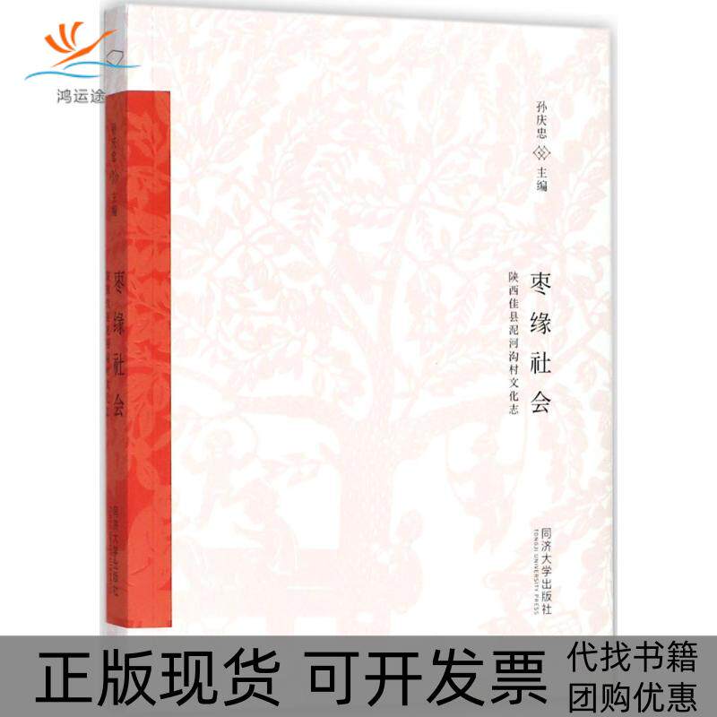 【正版书包邮】枣缘社会陕西佳县泥河沟村文化志孙庆忠同济大学出版社