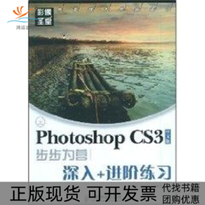 【正版书包邮】PHOTOSHOPCS3中文版步步为营深入进阶练习附光盘朱宝丽关文涛冯建华人民邮电出版社