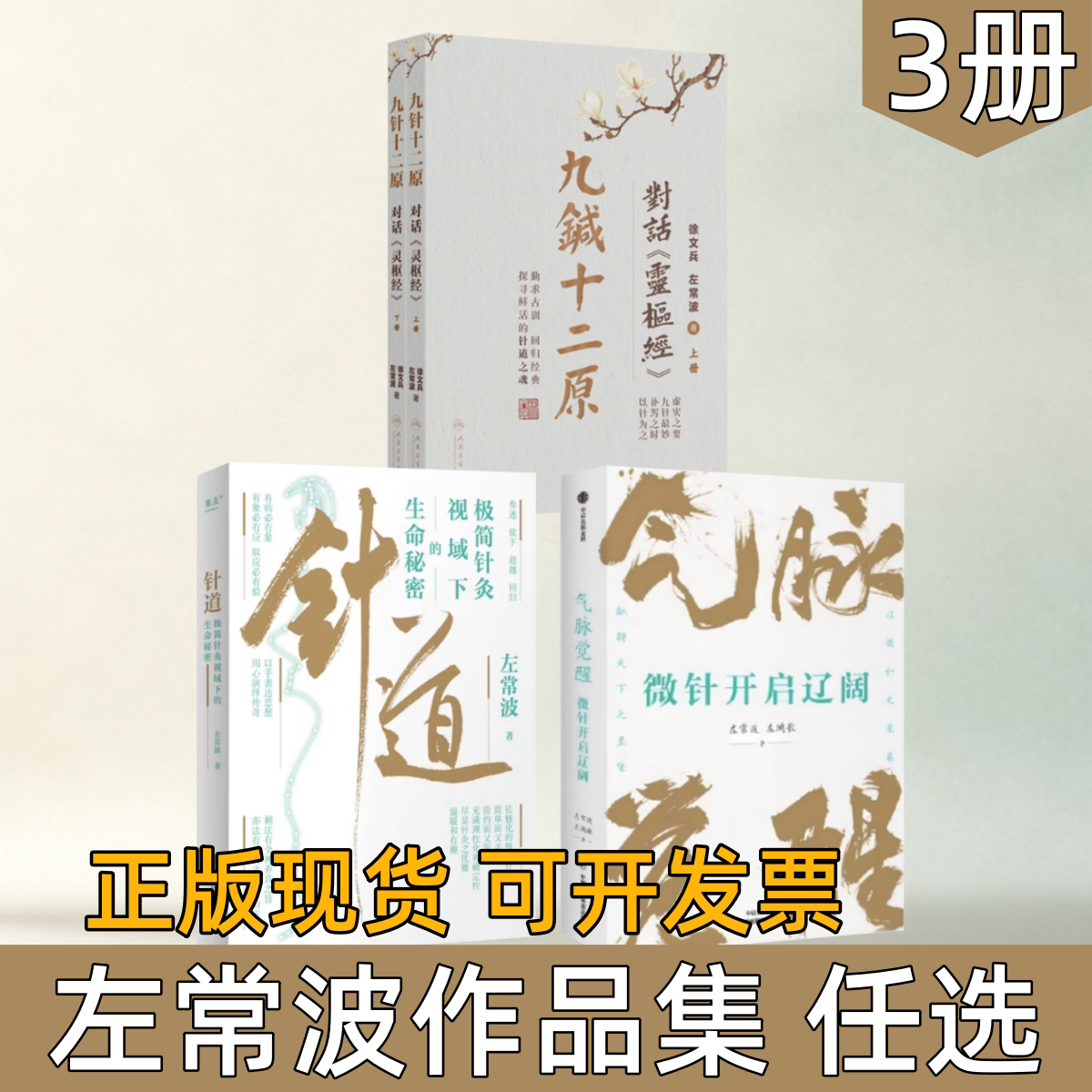 【左常波作品集 任选】极简针灸视域下的生命秘密+九针十二原+气脉觉醒 微针开启辽阔 中医针灸理论 传统灵枢解读微针针灸临床书籍