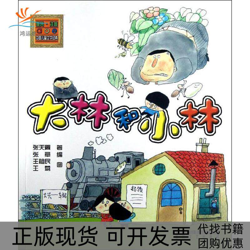 【正版书包邮】大林和小林注音版张天翼张章春风文艺出版社