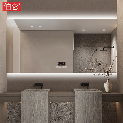 BOLEN直角无框防爆防水浴室镜子