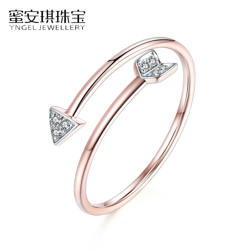 求婚戒指送礼真钻