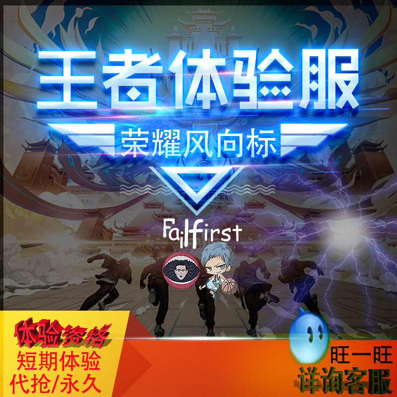 王者荣耀体验服前瞻版永久代抢/游戏代练（新）