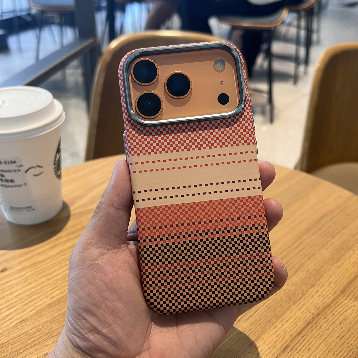 P家网红同款日落凯夫拉碳纤维纹