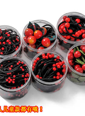 2023新款扎马尾头绳高弹力耐用发圈头绳简约皮套气质成人女生皮筋