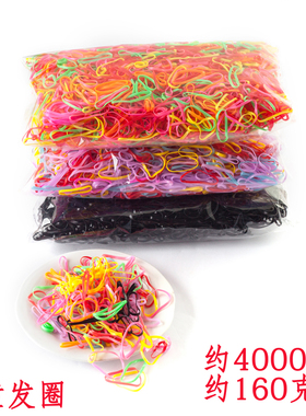 儿童发圈小号发绳可爱小女孩橡皮筋韩国不伤发公主一次性黑色头绳