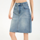 百搭包臀半身裙 高腰显瘦时尚 复古水洗牛仔a字中裙女2025夏季 新款