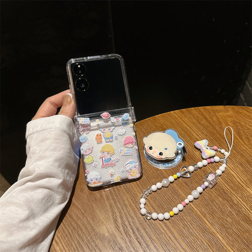 泡泡小孩磁吸支架折叠屏手机壳