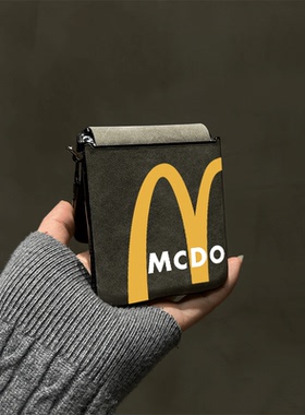 半截M记适用小米mix2手机壳小折叠三星Zflip7华为Pocket3荣耀OPPO FindN3新款摩托罗拉50秋冬软PuraX保护套6